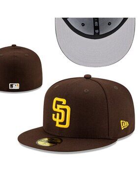 New Era Brown & Yellow San Diego Padres Fitted Hat